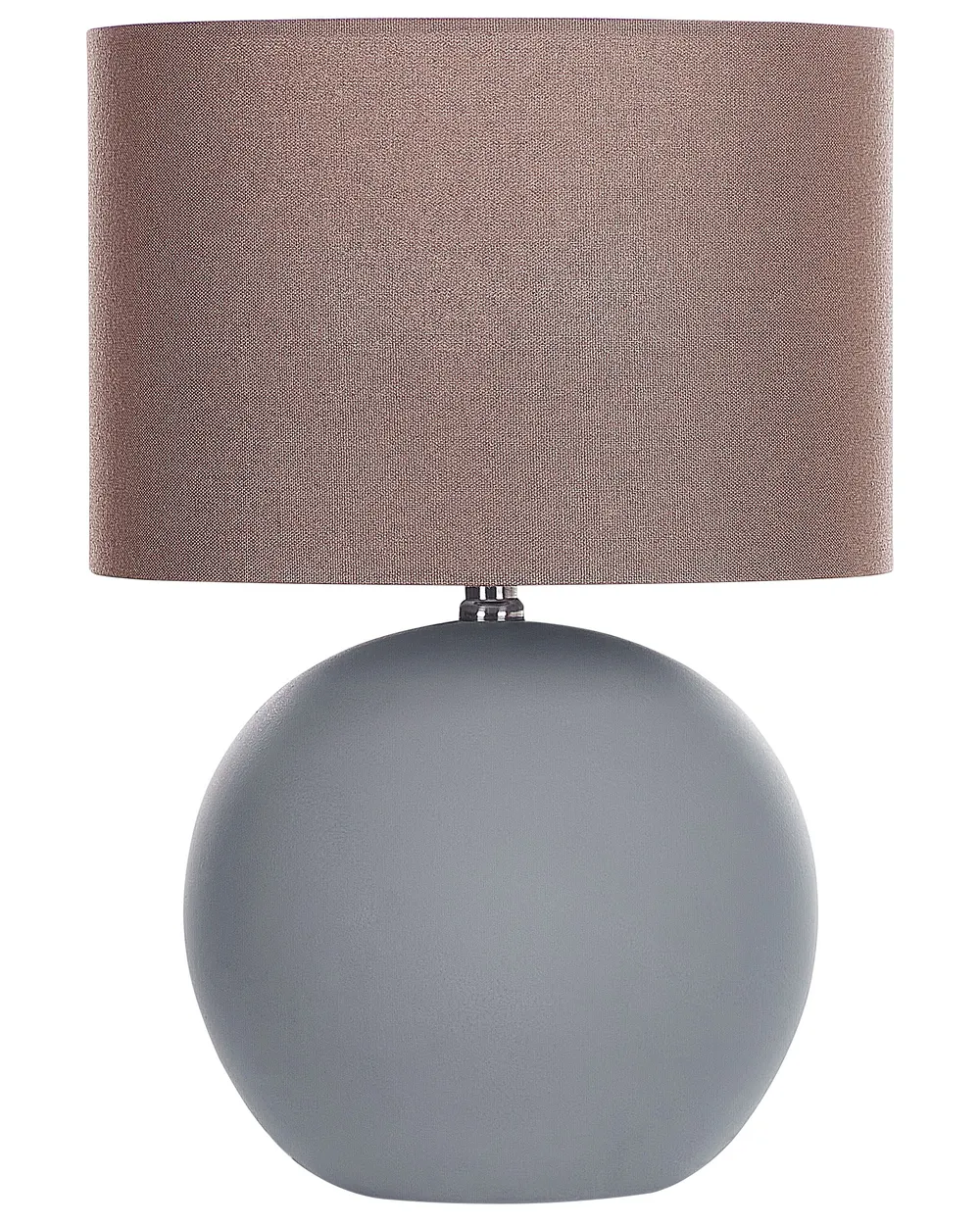 Tischlampe AREOSO Keramik Grau