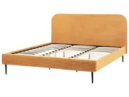 Bett mit Lattenrost Cord FLAYAT 180 x 200 cm Orange_967980