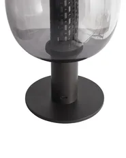 Kabellose LED Tischlampe PULANGI mit Dimmer Metall Schwarz_955243