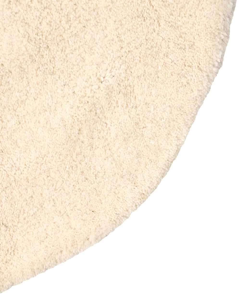 Teppich MANALI Beige ø 140 cm Wolle_1068658
