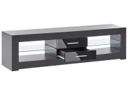TV-Möbel mit LED-Beleuchtung ESQUIMALT Schwarz_1030886