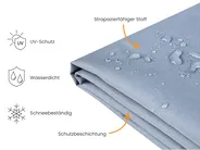 Regenschutzhülle CHUVA 250 cm 165 cm 65 cm Grau_929789