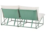 Garden Sofa Set 3 Seater PICO Metal Green_1013100