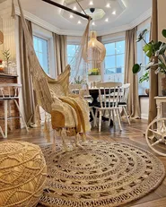Kuscheldecke MATHURA Baumwolle 130 x 180 cm Beige_862209