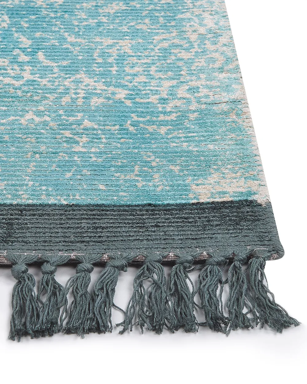 Teppich AKARSU Blau 140 x 200 cm Viskose_837055