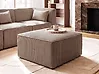 Ottoman LEMVIG Corduroy Dark Beige