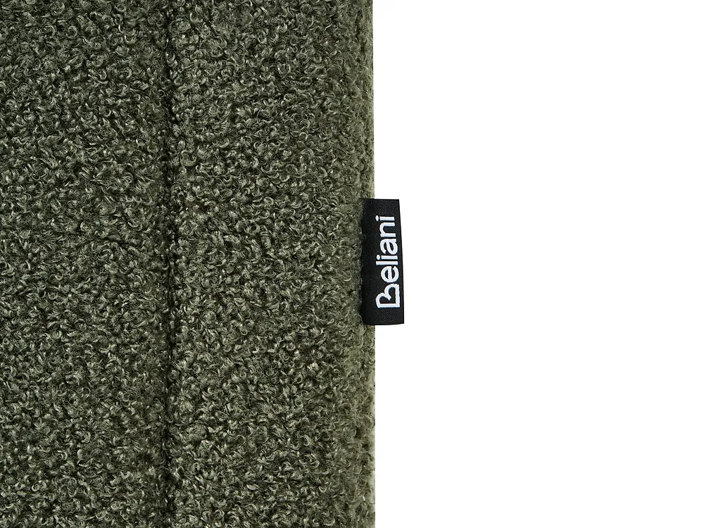 Ottoman Bed without Headboard DINAN Boucle Dark Green 120 x 200 cm (EU Small Double)_1188256