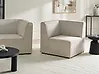 Eckmodul LEMVIG Cord Beige linksseitig
