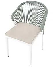 Set of 2 Garden Chairs with Cushions PARANEA Metal Green_1179770