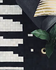 Rug BOLU Black 80 x 150 cm Leather_1176873
