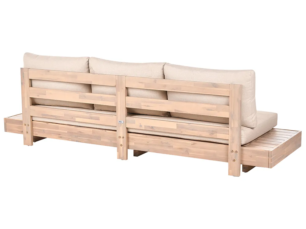 Gartensofa 3-Sitzer MARETTIMO zertifiziertes Akazienholz Beige_1154106