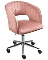 Schreibtischstuhl KATONAH Samtstoff Rosa