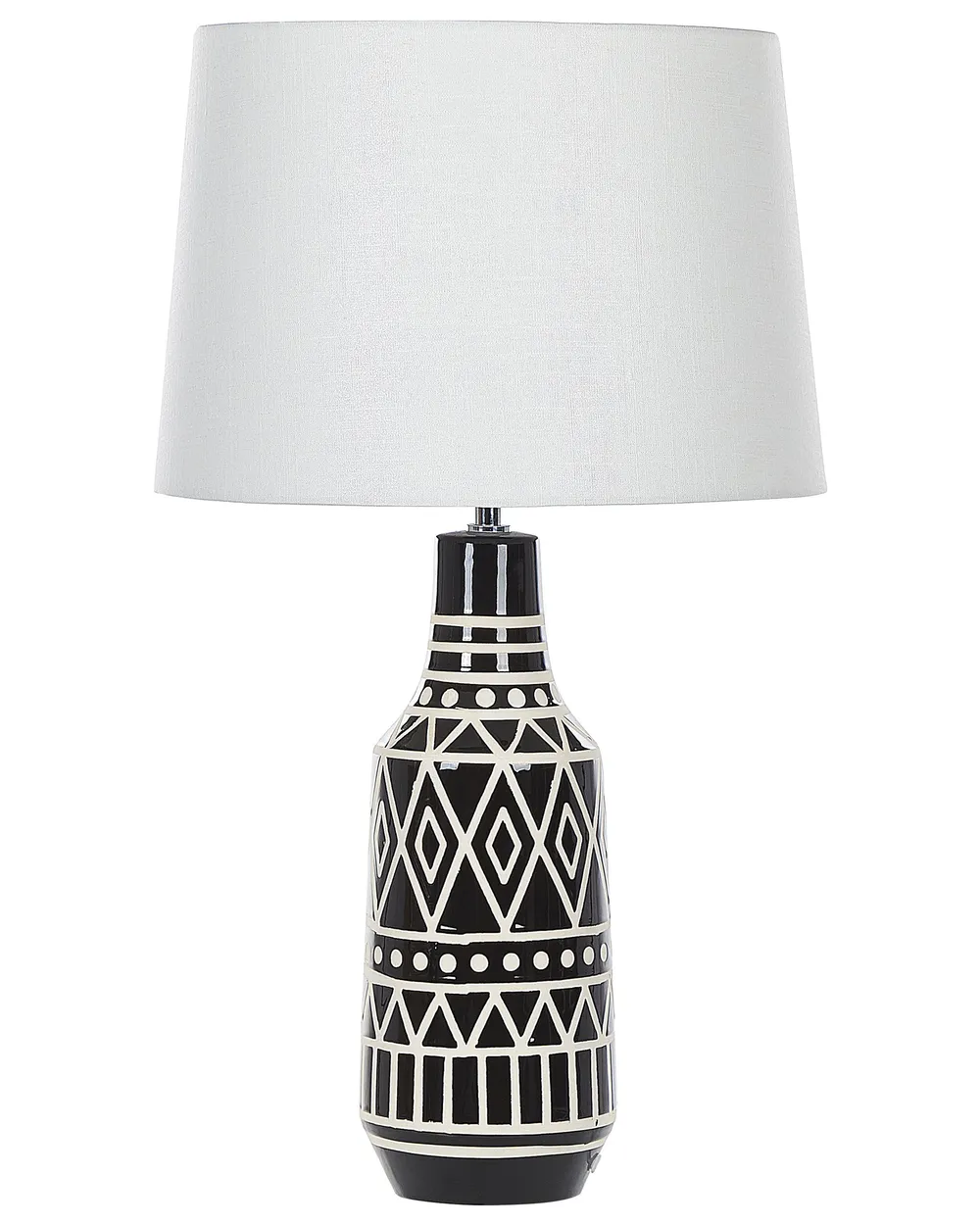 Tischlampe SHEBELLE Keramik Schwarz