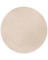 Shaggy-Teppich DEMRE Beige ø 140 cm