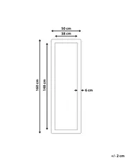Wandspiegel GALAN 50 cm 160 cm Hellbraun_1099671
