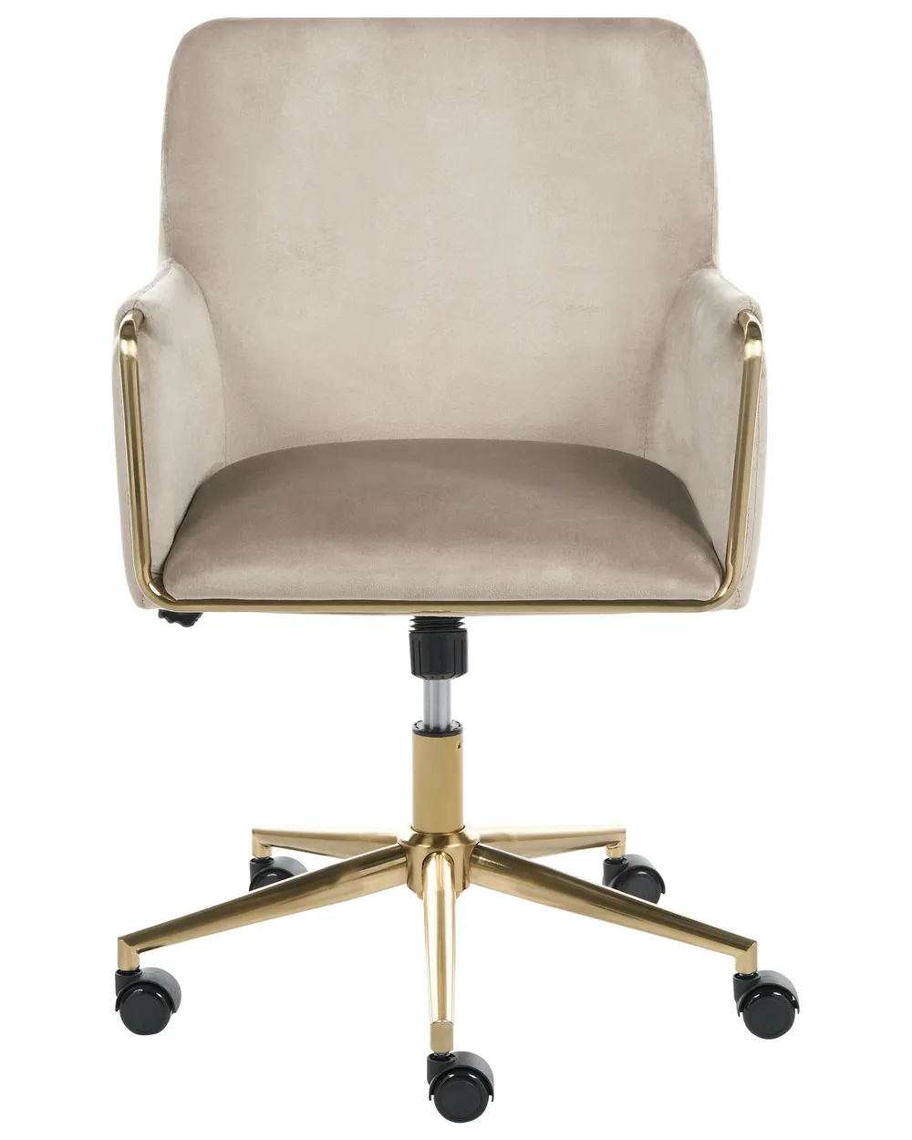 Schreibtischstuhl ALTONA Samtstoff Beige_1131975