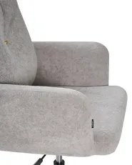 Desk Chair ALPINE Faux Fur Grey_1006597
