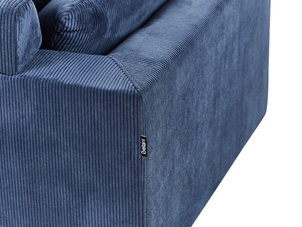 Ecksofa 4-Sitzer LUNNER Cord Dunkelblau linksseitig_961072