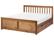 Bett mit 4 Schubladen OLENDON Kiefernholz Braun 140 x 200 cm_1068493