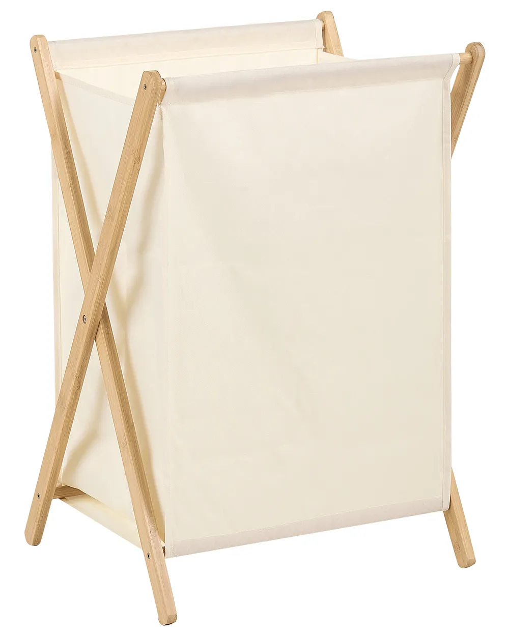 Laundry Basket CAHUIL Bamboo Light Brown 69 L