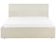 Ottoman Bed ORBEY Fabric Light Beige 140 x 200 cm (EU Double)_906915