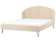 Bett mit Lattenrost Bouclé AMBILLOU 180 x 200 cm Beige_967558