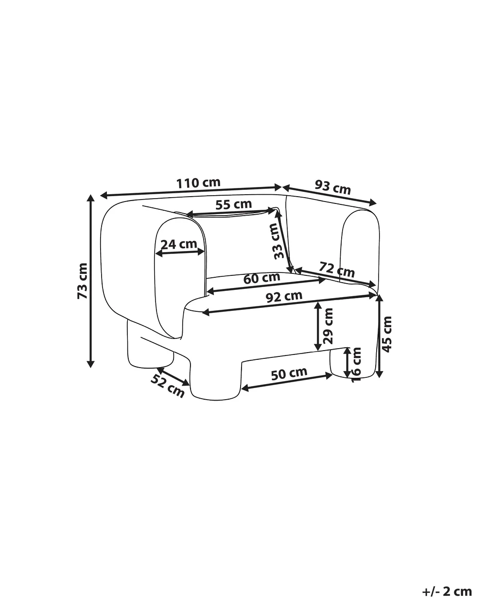 Sessel HOGBO Stoff Weiß_1050013