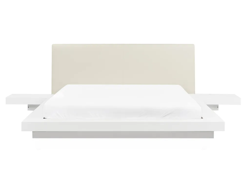 Bett mit Lattenrost ZEN 160 x 200 cm Weiß_751586