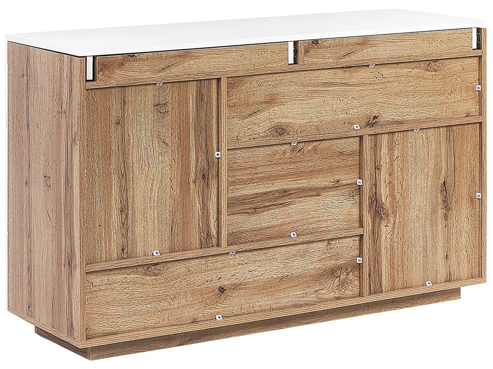 Home Office Desk 2 Door Sideboard GORAN White_824556