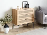 Kommode mit 3 Schubladen PASCO Hellbraun_899852