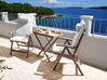 Bistro Set AMANTEA PREMIUM Akazienholz Cremeweiß