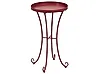 Outdoor Beistelltisch CAVINIA 40 cm 40 cm Metall Burgunderrot