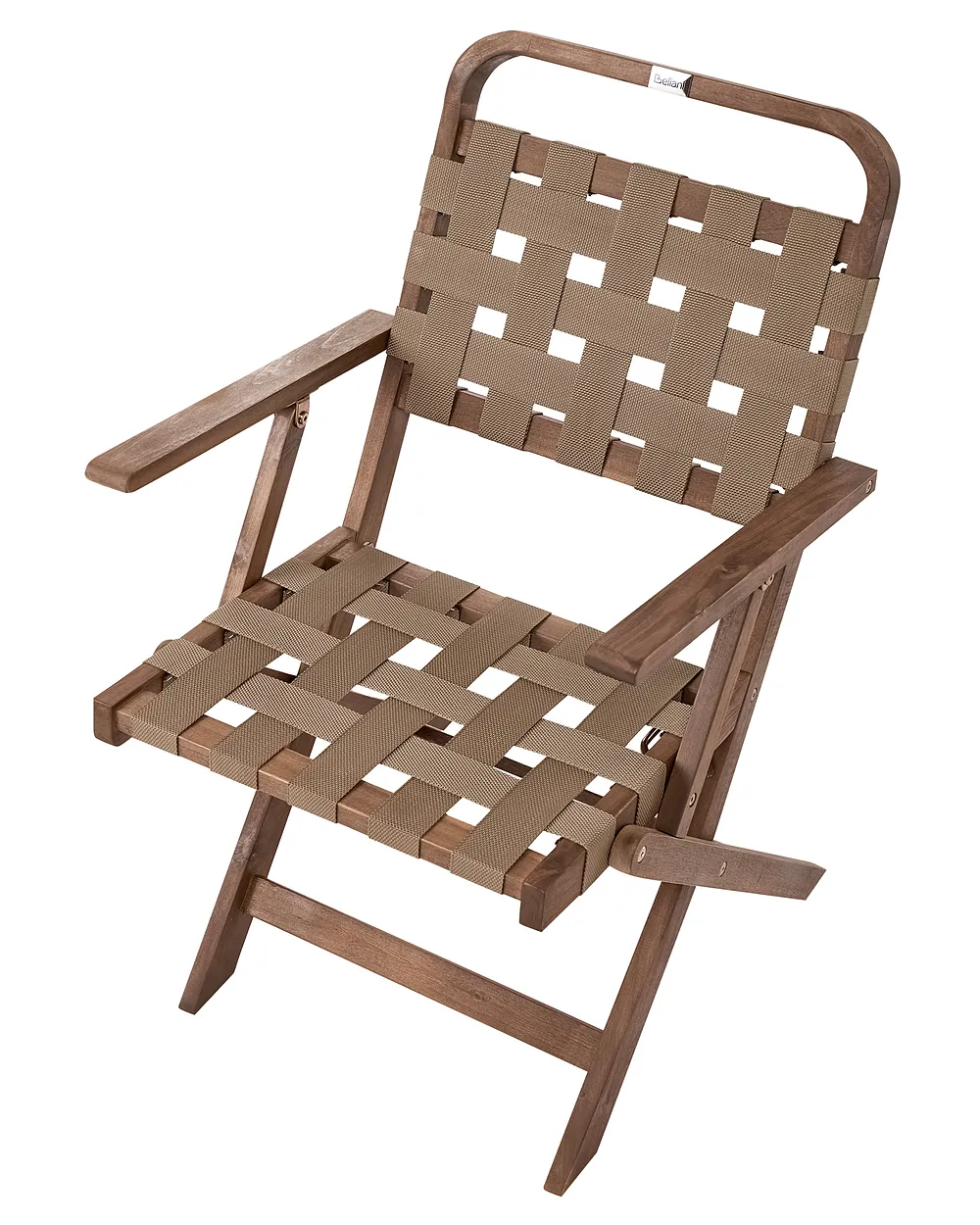 Set of 2 Garden Chairs MILZANO Acacia Wood Brown_1156067