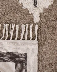Rug GEYVE Beige 80 x 150 cm Cotton_817457