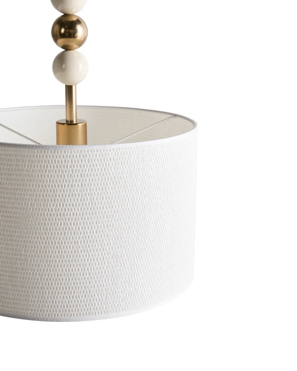 Hängeleuchte LOKY Metall Messing / Beige_1024705