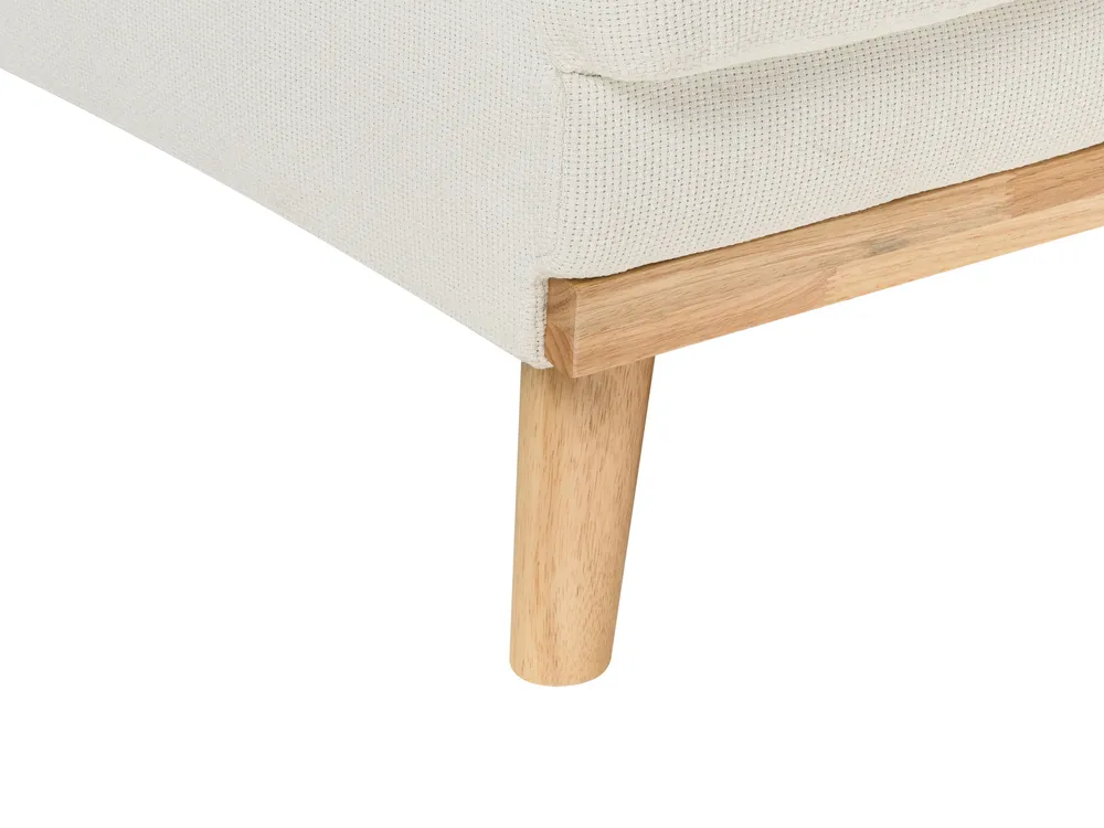 Eckschlafsofa 3-Sitzer KAARINA Stoff Weiß linksseitig_1100071