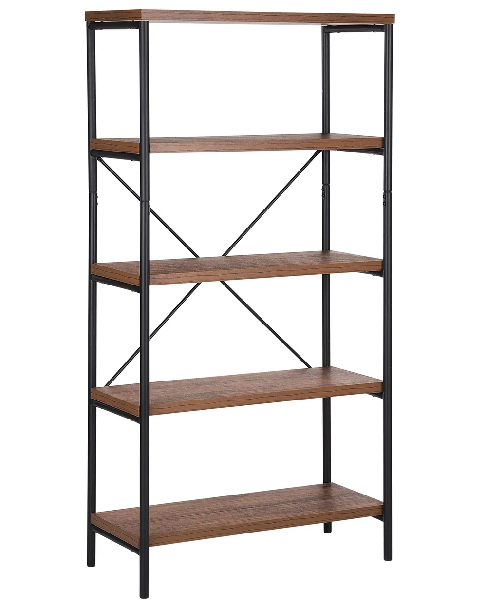 Regal mit 4 Ebenen BRISBANE 160 cm Dunkelbraun_758758