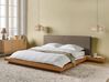 Bett mit Lattenrost Bouclé ZEN 180 x 200 cm Naturfarbene Esche