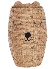 Kids Basket Teddy Bear SAMBUR Wicker Natural_838078
