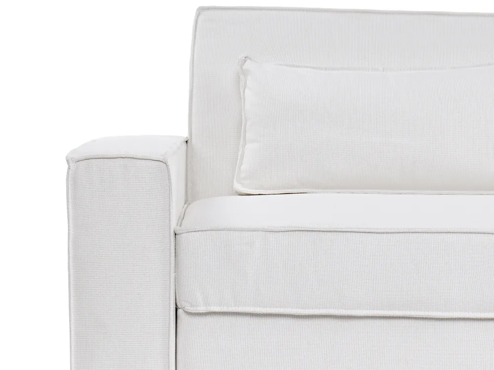 Schlafsofa 3-Sitzer AROLE Stoff Weiß_1056539