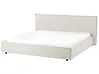 Waterbed Faux Linen LESTRE 180 x 200 cm (EU Super King) Off-White