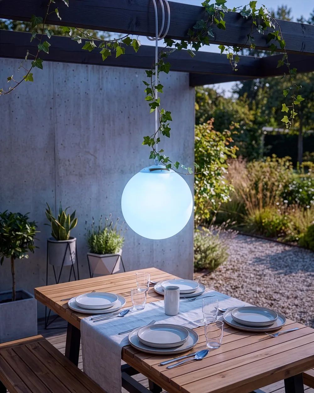 LED Solar Außenhängeleuchte BOSLEY mit Fernbedienung Weiß_1105521