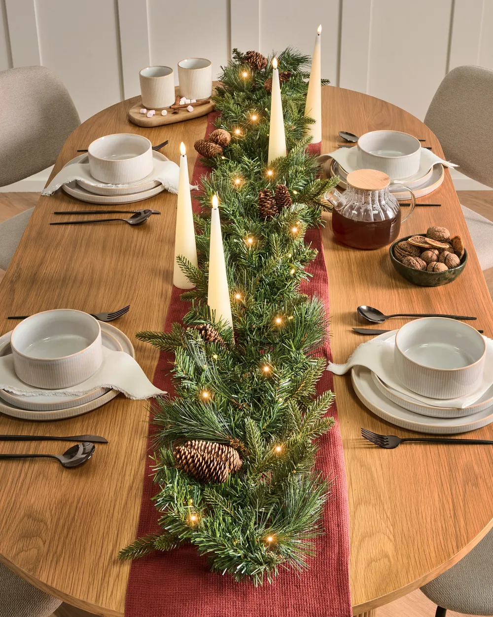 Weihnachtsgirlande LED KAMERUN 180 cm Grün