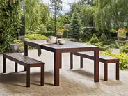 Gartentisch TUSCANIA 180 cm 100 cm Eukalyptusholz Dunkelbraun_937343