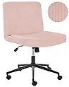 Schreibtischstuhl GEDDES Cord Pastellrosa