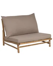 Set mit 2 Stühlen und Sitzkissen TODI Bambus Taupe_872773