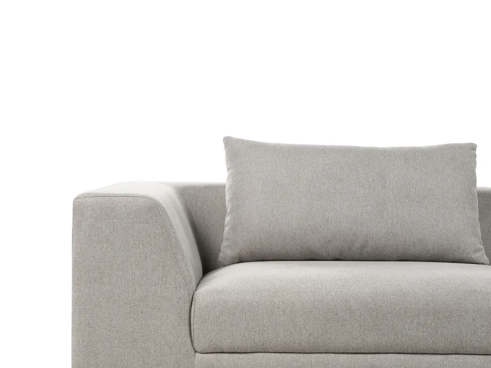 Sofa 3-Sitzer LERMON Stoff Hellgrau_898605