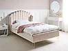 Bett mit Lattenrost Stoff AMBILLOU 120 x 200 cm Hellbeige