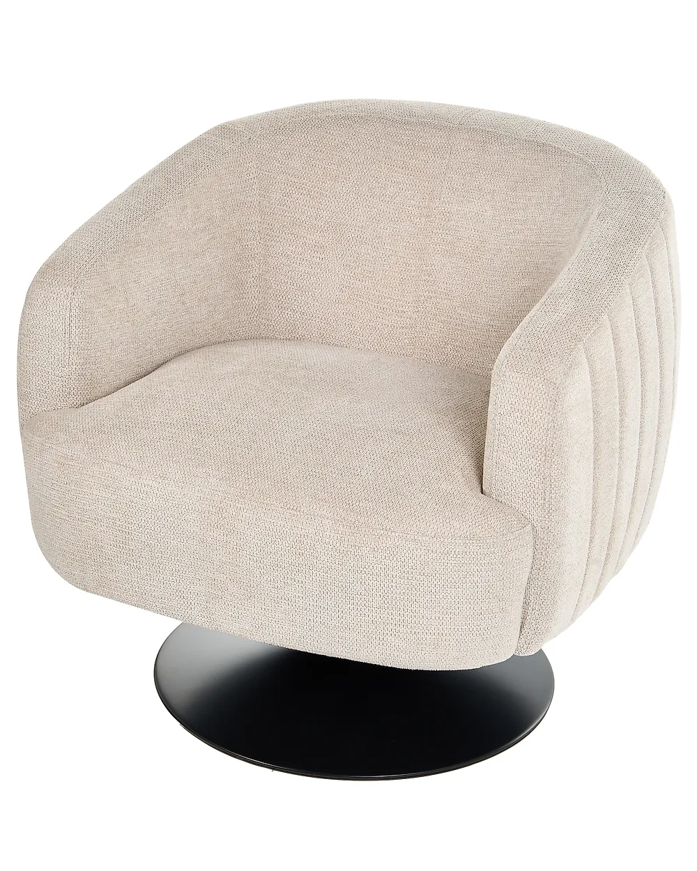 Drehsessel NORAGER Stoff Hellbeige_1165191