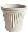 Blumenkübel MAIZE 43 cm Hellbeige